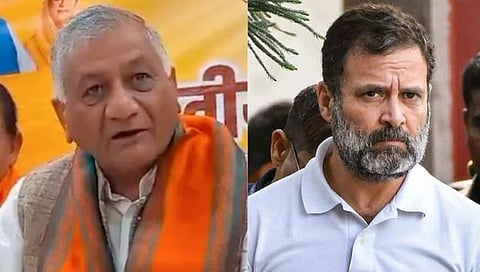 व्ही.के. सिंह यांनी राहुल गांधींवर टीका केली