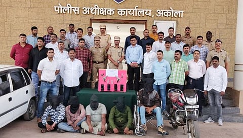 अकोला : व्यापाऱ्याच्या अपहरण प्रकरणी अटक केलेले ५ संशयित