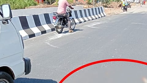 संकेश्वर-बांदा महामार्गावरील अपघातात दोन वानरांचा मृत्यू, दुचाकीस्वार जखमी