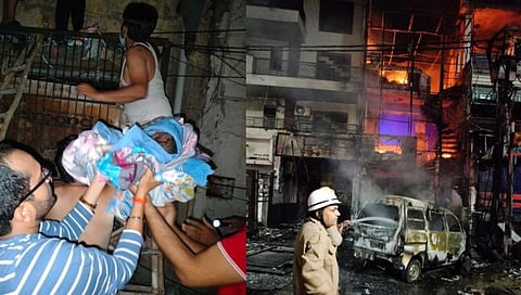 बेबी केअर सेंटरला भीषण आग