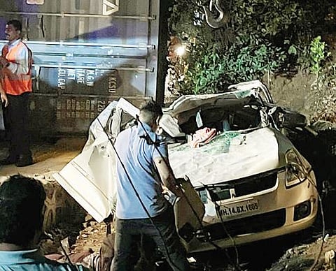 Accident News | खंडाळा घाटात भीषण अपघात : दोघांचा मृत्यू