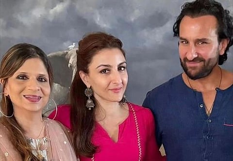 Saif Ali Khan, Saba Ali Khan Pataudi, Soha Ali Khan