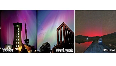 मोठ्या सौरवादळामुळे आकाशात रंगला ‘ऑरोरा’चा खेळ