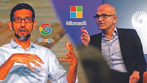 पिचाई आणि नाडेलांमध्ये जुंपली!