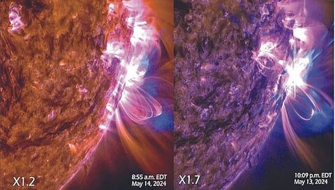 ‘आदित्य एल-1’ने टिपली सौर वादळाची छायाचित्रे