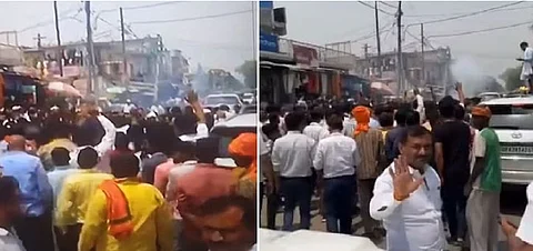 Lok Sabha Elections 2024 : भाजप उमेदवार करण भूषण यांच्या ताफ्याचे ‘गोळीबारा’ने स्वागत! व्हिडिओ व्हायरल