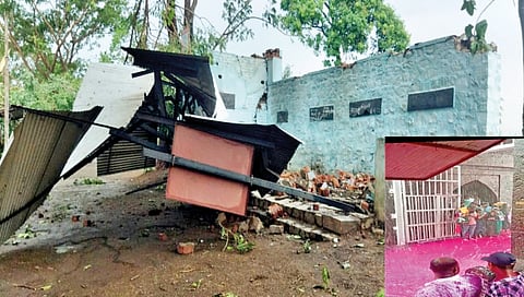 कोल्हापूर : वादळाचा तडाखा; वळवाने झोडपले