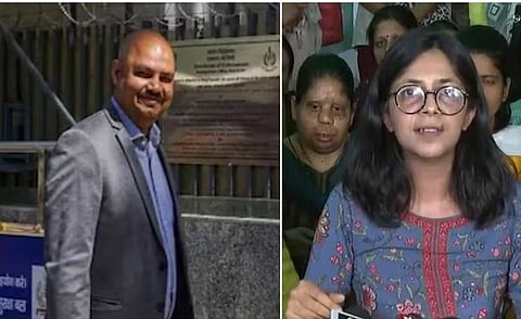 बिभव कुमार आणि स्वाती मालिवाल. (संग्रहित छायाचित्र)