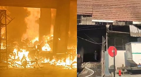 हरियाणातील सोनीपत जिल्ह्यातील राय औद्योगिक वसाहतीमध्ये आज (दि.२८ मे) रबर कारखान्याला भीषण आग लागली.