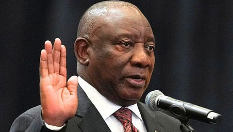 South African President Cyril Ramaphosa was reelected