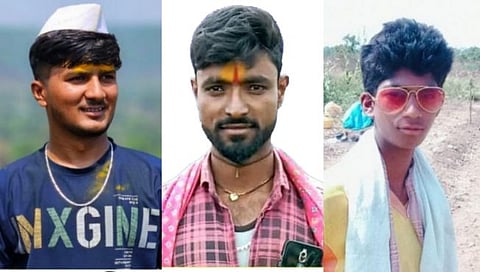 अपघातातील मृत विठ्ठल दिवटे, माळाप्पा धनगर, बिरू कोळेकर