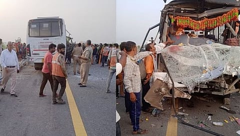 पूर्वांचल एक्सप्रेस-वे वर भीषण अपघात