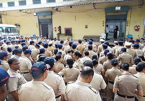 LokSabha Elections2024 : मतमोजणीच्या पाश् र्वभूमीवर पोलिसांकडून बंदोबस्त