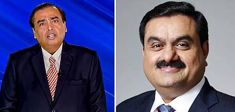 मुकेश अंबानी आणि गौतम अदानी (संग्रहित छायाचित्र)