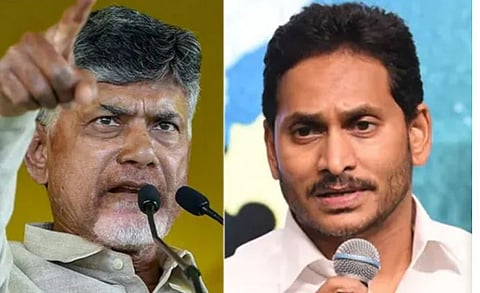 तेलगू देसम पार्टीचे प्रमुख चंद्राबाबू नायडू, वायएसआरसीपीचे अध्यक्ष जगन मोहन रेड्डी