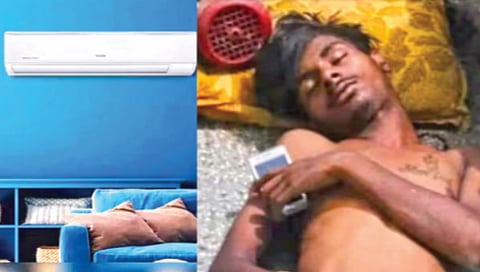 चोरी करायला आला आणि एसीत डाराडूर झोपला!