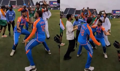 Virat Kohli Dance : विराट-अर्शदीपचे भांगडा सेलिब्रेशन! ‘तुनक-तुनक’ गाण्यावर लुटली मैफील