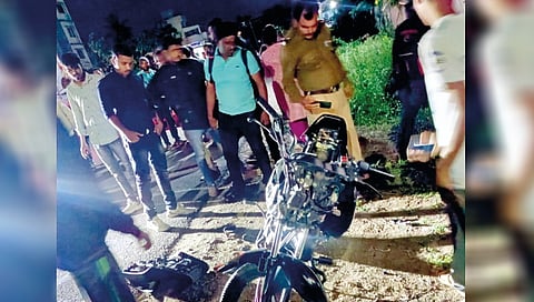 Bike accident in Satara