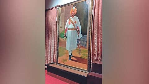 New oil painting of Rajarshi Shahu Maharaj