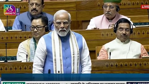 PM Modi in Parliament Monsoon Session
