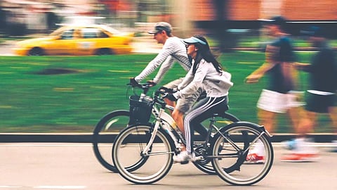 Cycling is beneficial for health and fitness