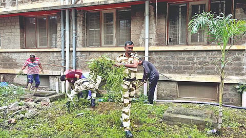 Cleanliness drive in Sangli Civil Hospital area