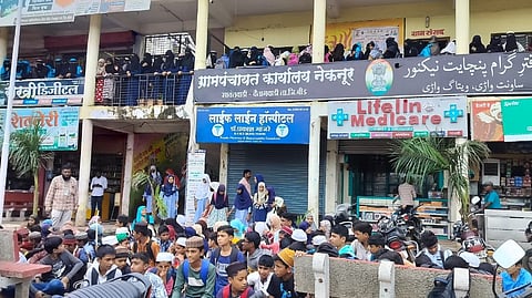 Bad Road Condition Due To Rain