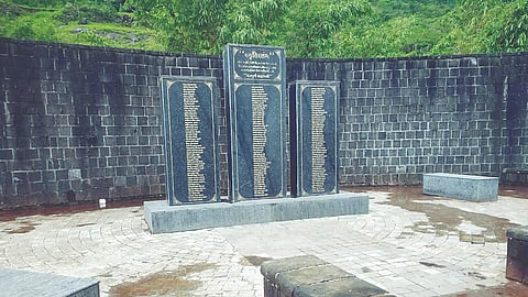 151 villagers died after the Malin disaster. A monument erected in their memory.
