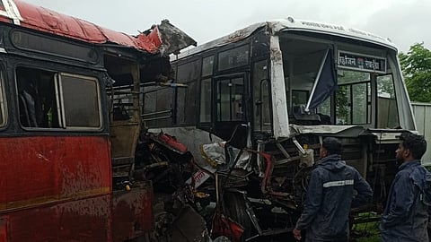 Raigad: Two ST buses collide head-on; 35 people injured