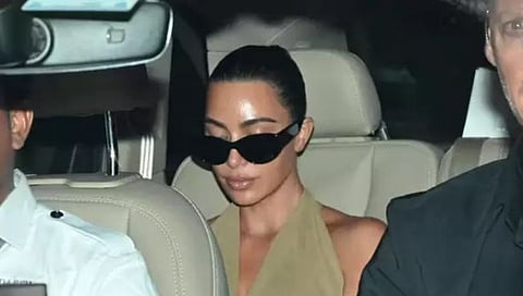 American beauty Kim Kardashian arrives in Mumbai