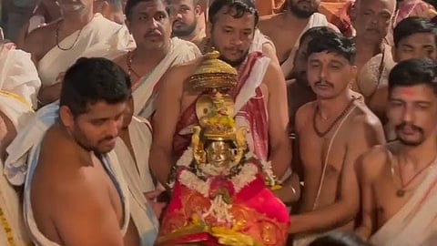 Arrival of Utsavamurthy in Nrisimhawadi village