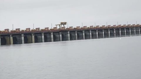 Water level in Ujani dam