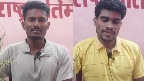 Two young policemen from Dautpur village