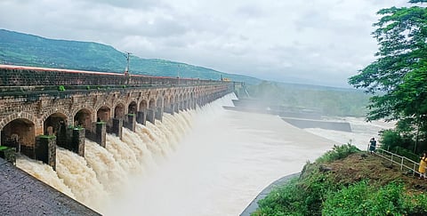 Bhatghar Dam is filled, water release is started