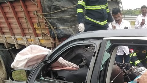 Accident at Selu Bazar toll booth on Samriddhi Highway