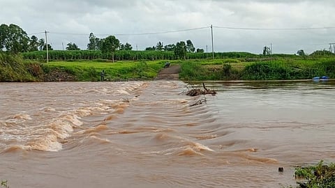 Dattawad-Eksamba bandhara under water for the third time
