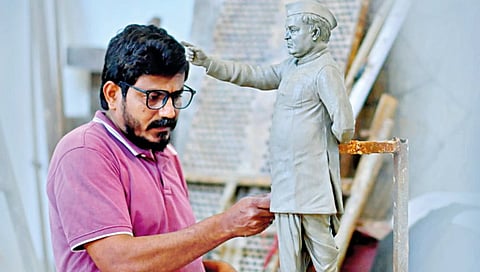 It takes two years to make a 25 feet statue