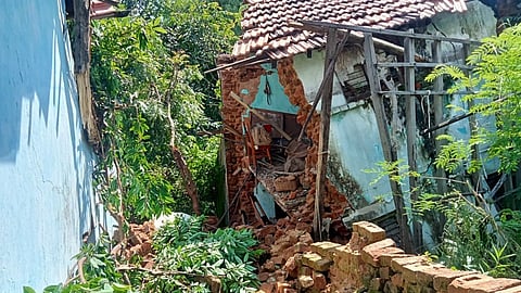 The wall of their house collapsed on Mahurle couple