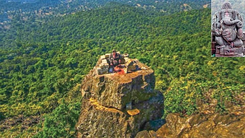 Ganesha temple on Dholkal mountain in Chhattisgarh
