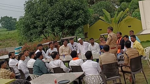 Maratha OBC reservation protest in Wadigodri