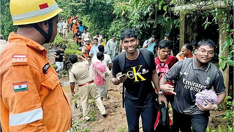 47 students trapped at Charavane waterfall were rescued
