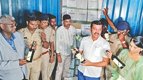 Alcohol Seized In Belgaon