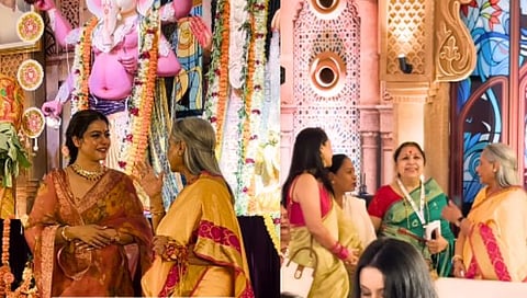 Jaya Bachchan- kajol Durga Puja