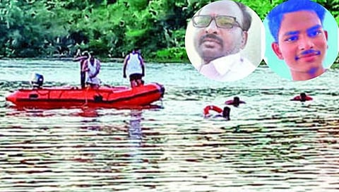 देवीचे विसर्जन करताना बाप- लेकाचा पूर्णा नदीत बुडून मृत्यू