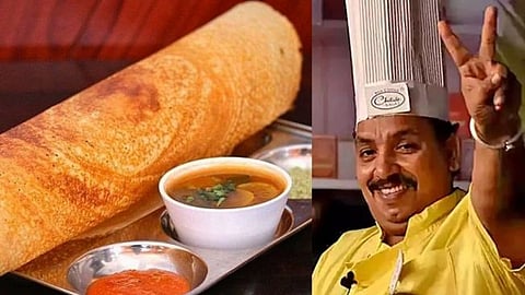 Chef Vishnu Manohar will set a world record for making dosas for 24 hours tomorrow