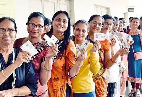 Women voters are more than men in the state in Belgaon
