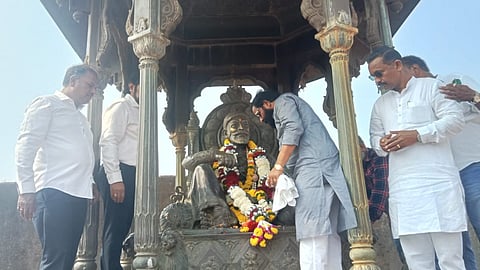 Bharat Gogawale visit Raigad