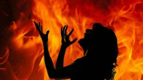 student breaks into home sets teacher on fire