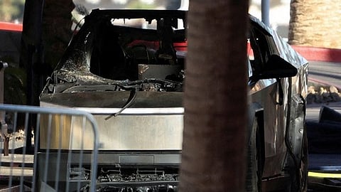 Tesla Cyber Truk Blast