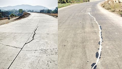 highway cracks